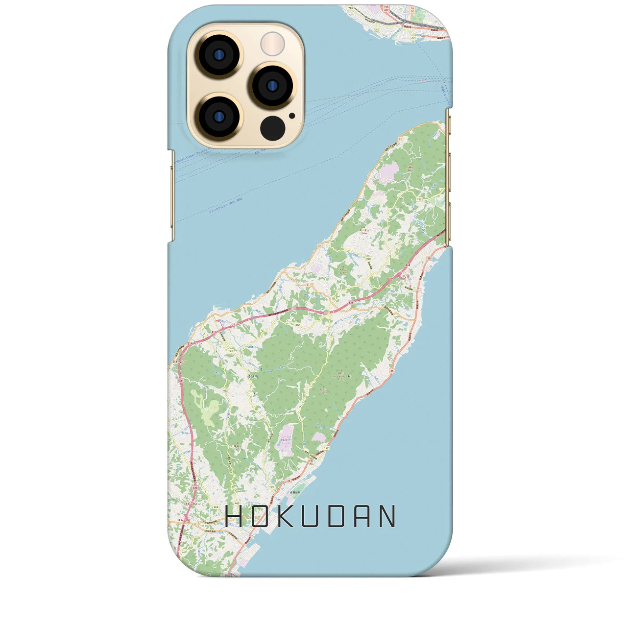 【北淡(兵庫県)】地図柄iPhoneケース(バックカバータイプ)