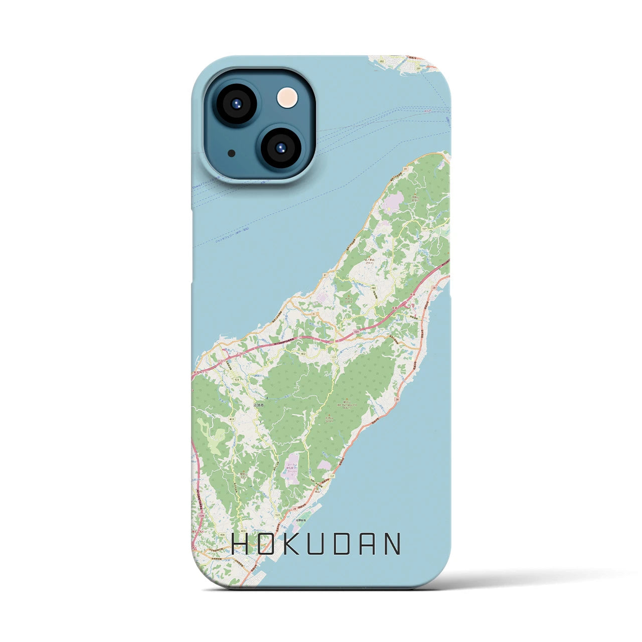 【北淡(兵庫県)】地図柄iPhoneケース(バックカバータイプ)