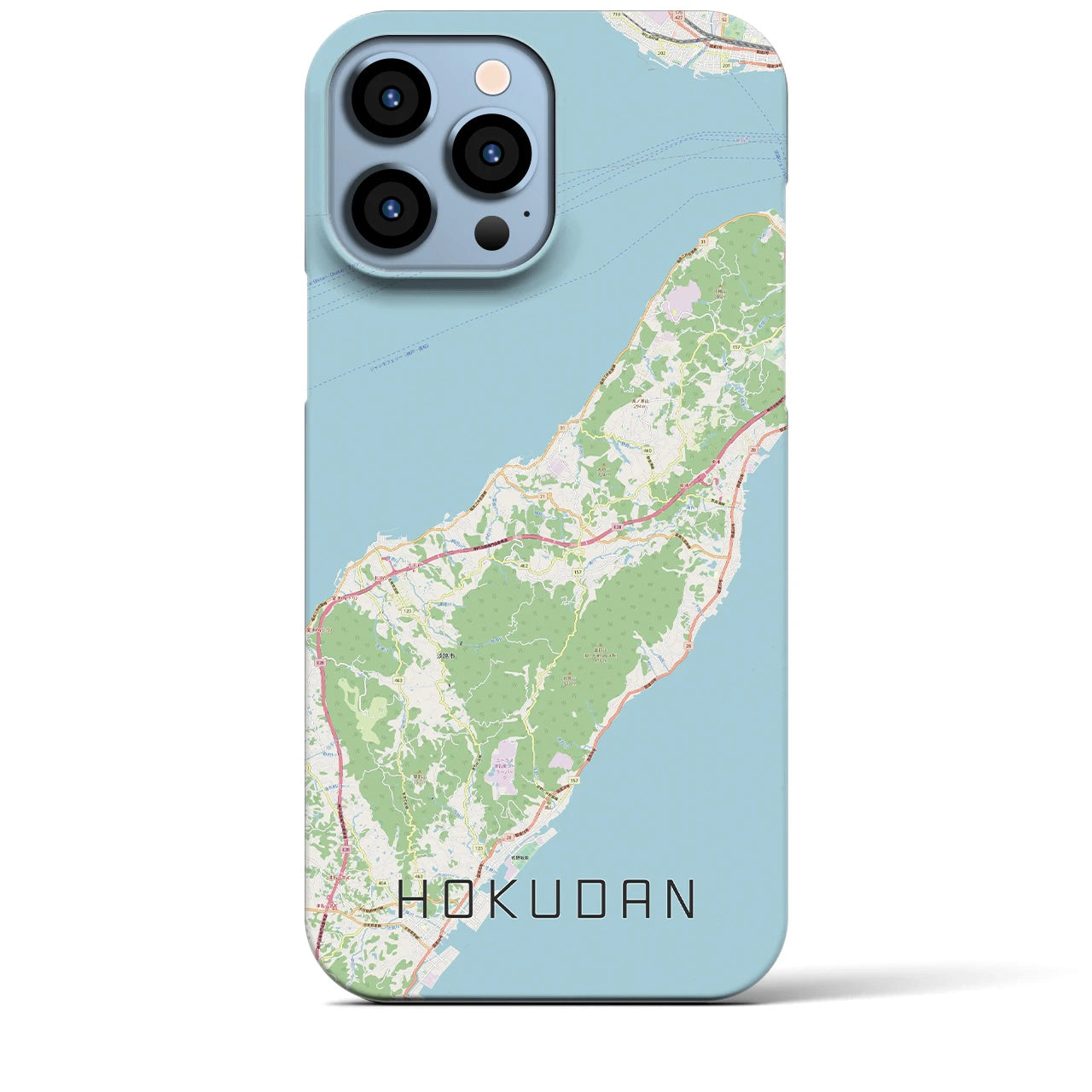 【北淡(兵庫県)】地図柄iPhoneケース(バックカバータイプ)