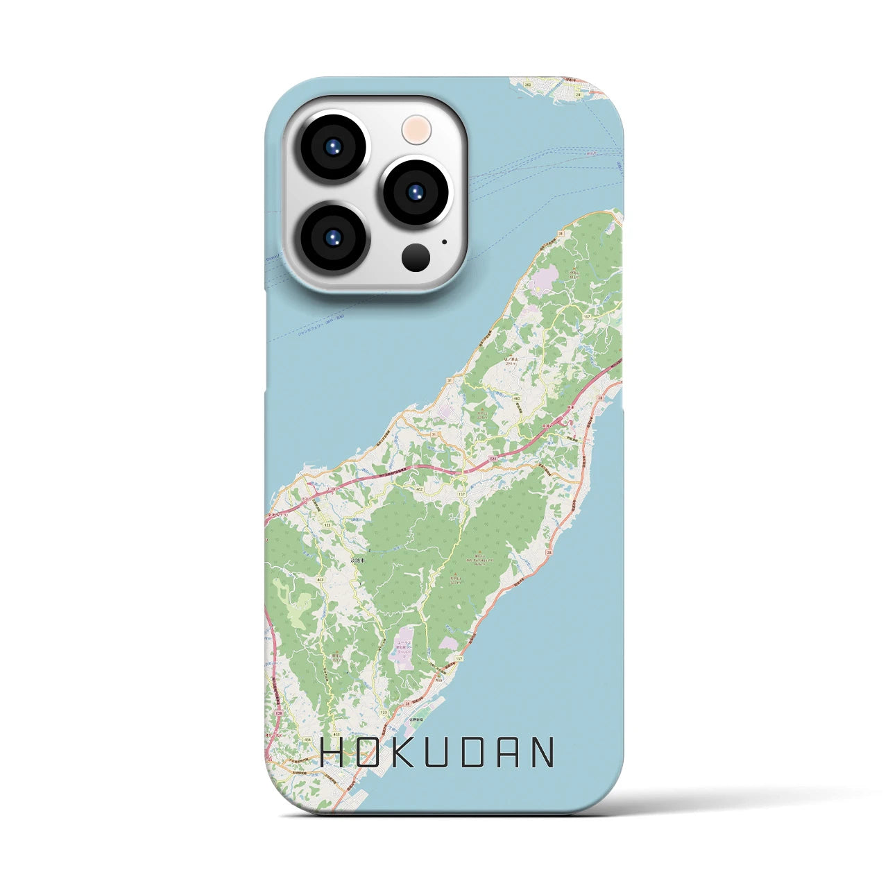 【北淡(兵庫県)】地図柄iPhoneケース(バックカバータイプ)