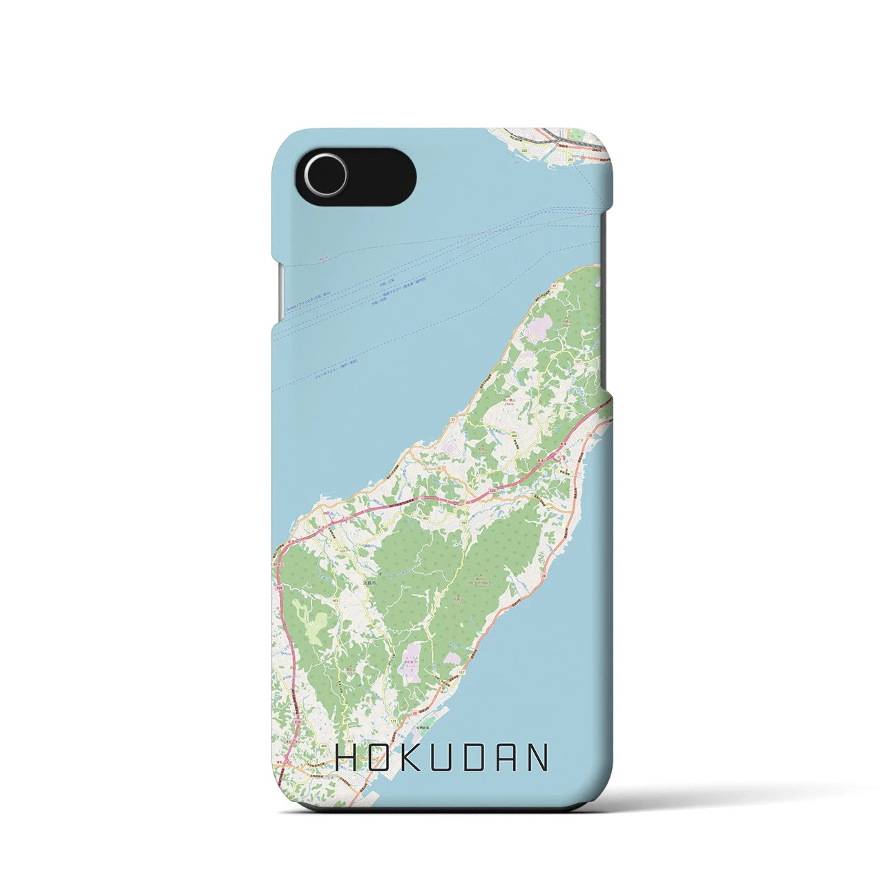 【北淡(兵庫県)】地図柄iPhoneケース(バックカバータイプ)