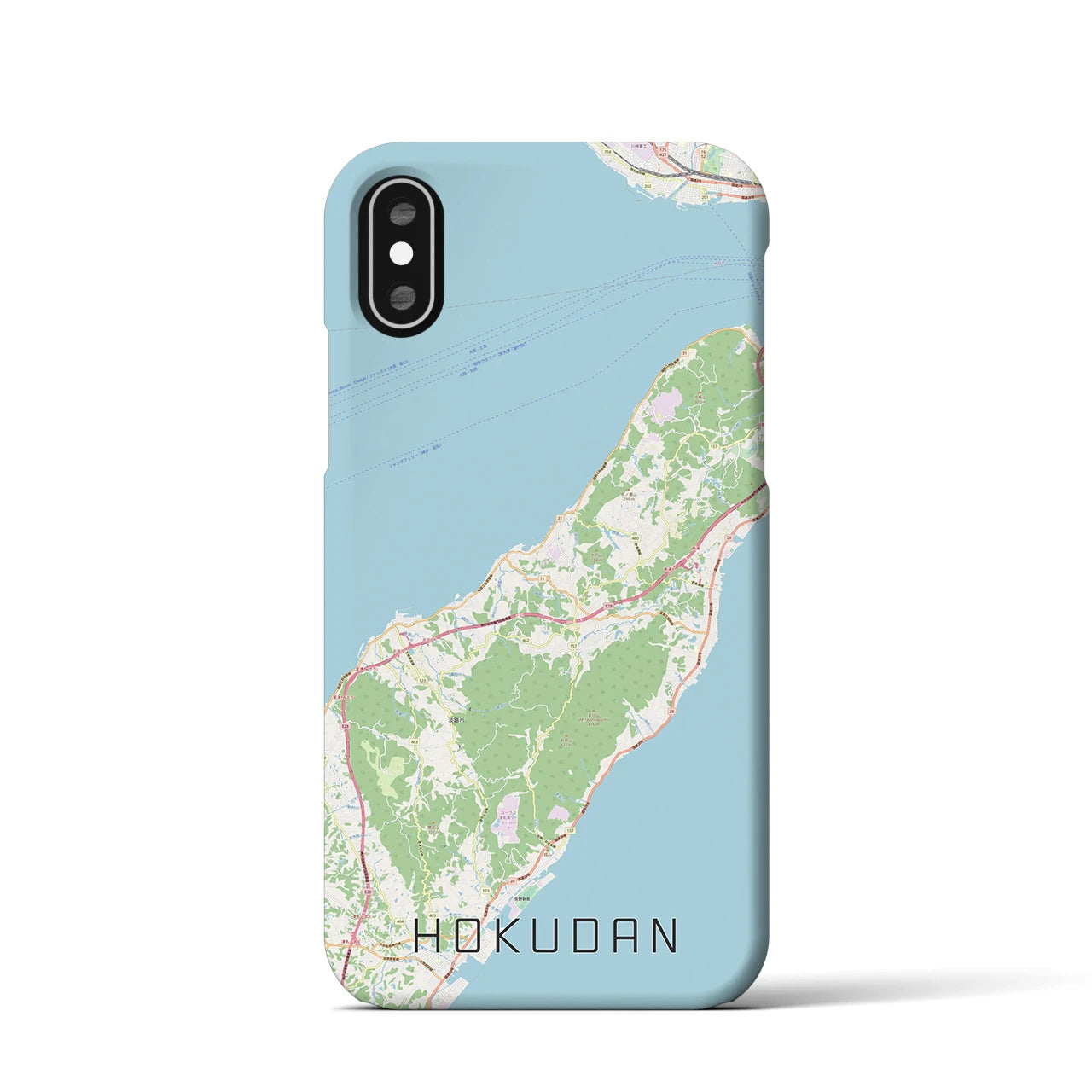 【北淡(兵庫県)】地図柄iPhoneケース(バックカバータイプ)