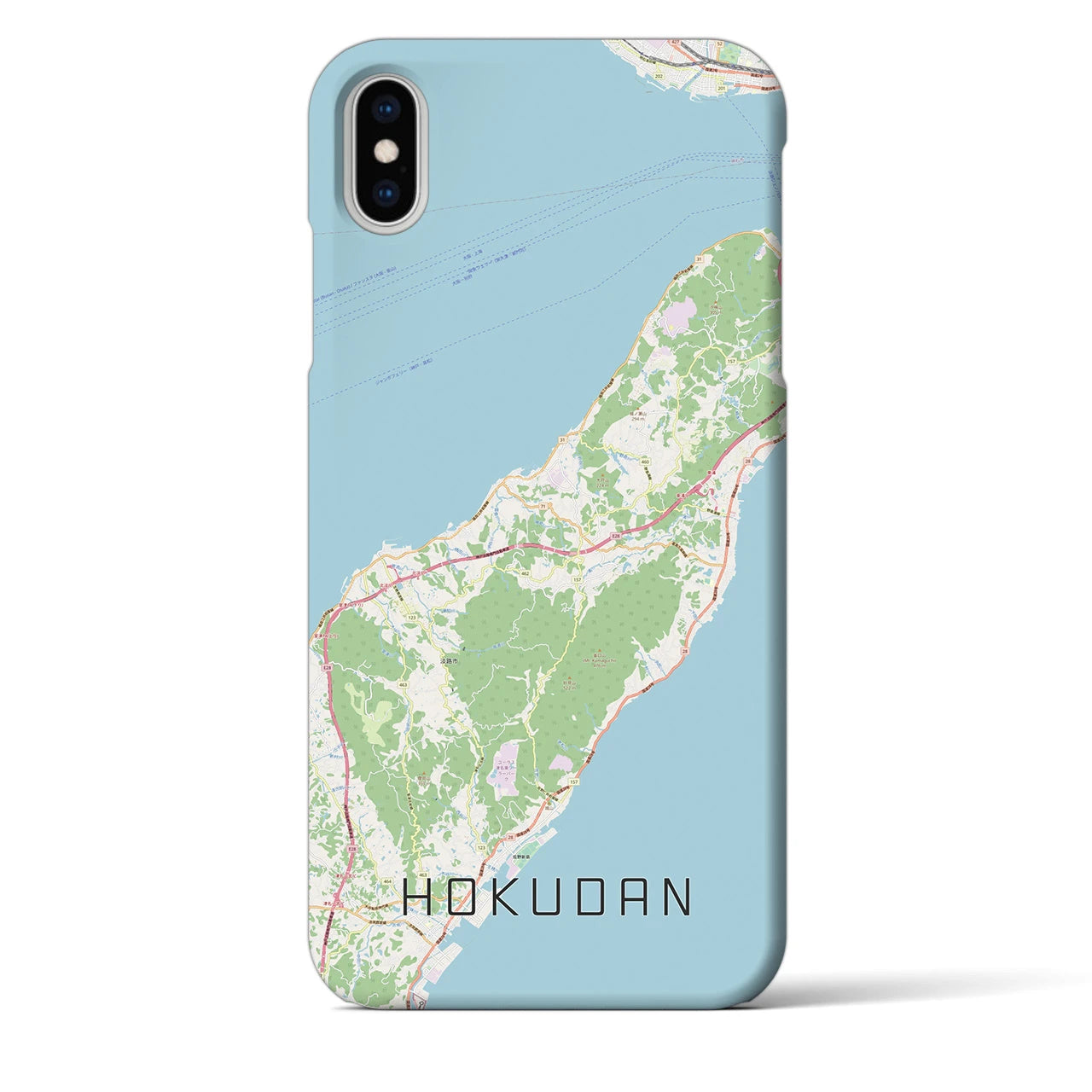 【北淡(兵庫県)】地図柄iPhoneケース(バックカバータイプ)