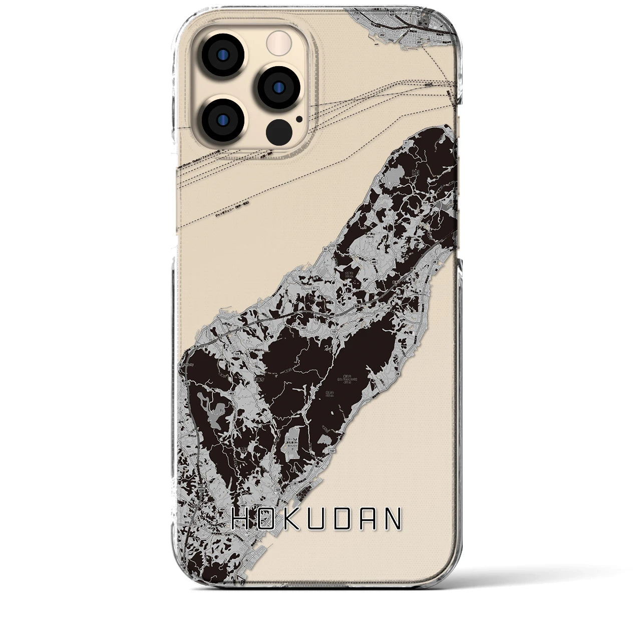 【北淡(兵庫県)】地図柄iPhoneケース(クリアタイプ)