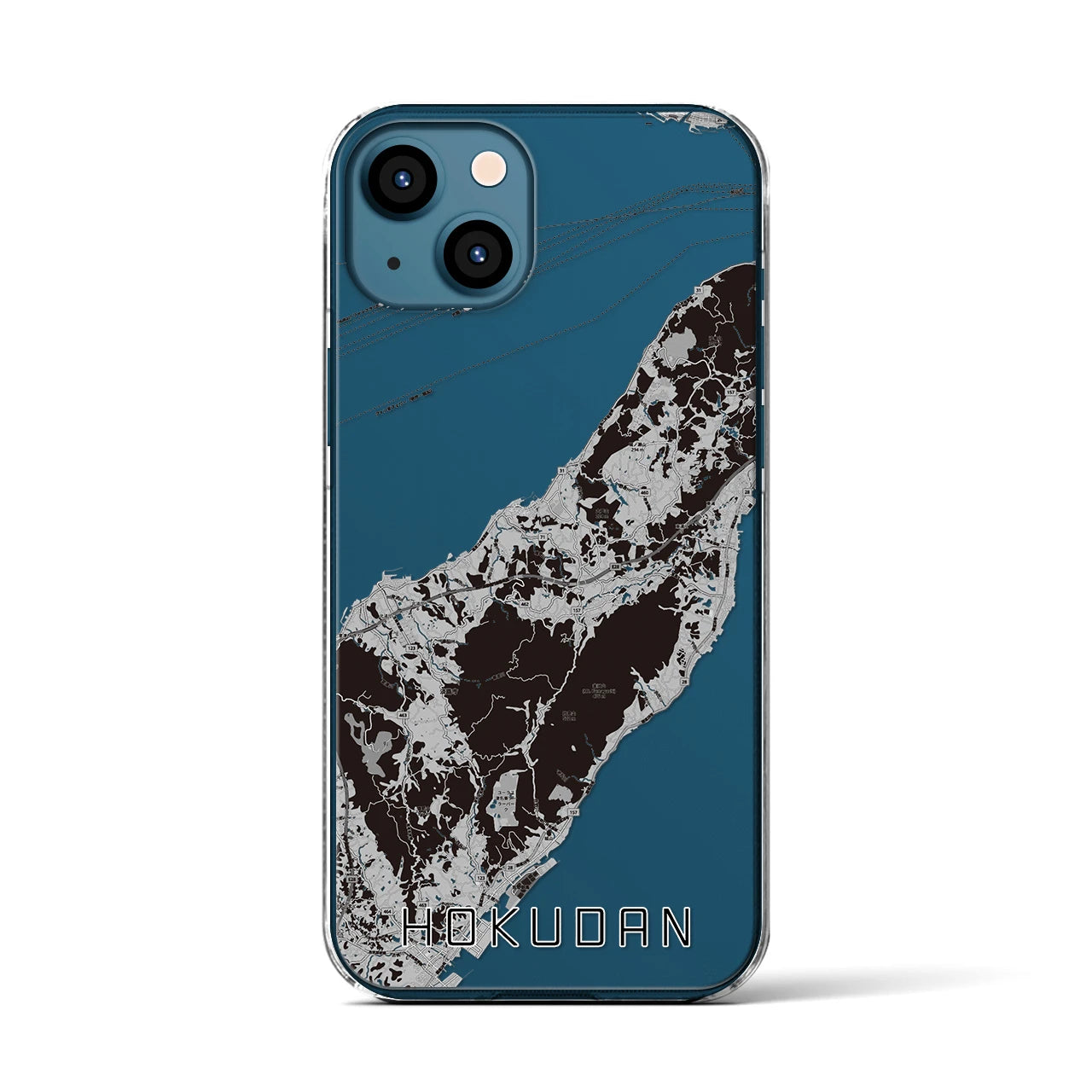 【北淡(兵庫県)】地図柄iPhoneケース(クリアタイプ)