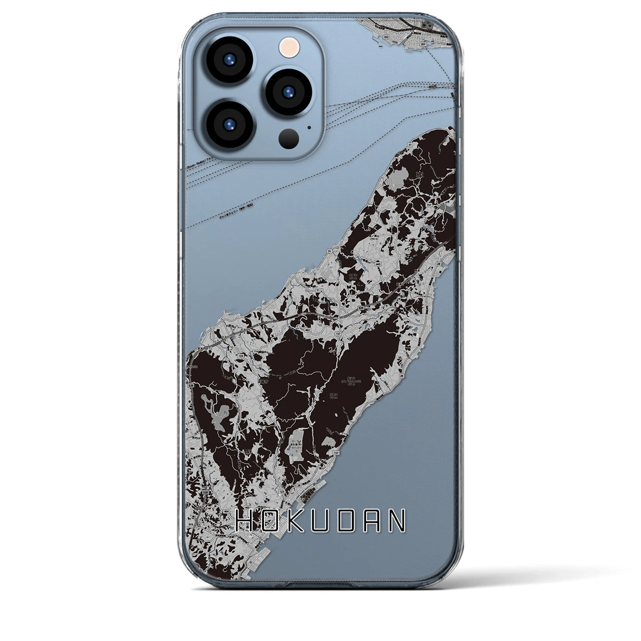 【北淡(兵庫県)】地図柄iPhoneケース(クリアタイプ)