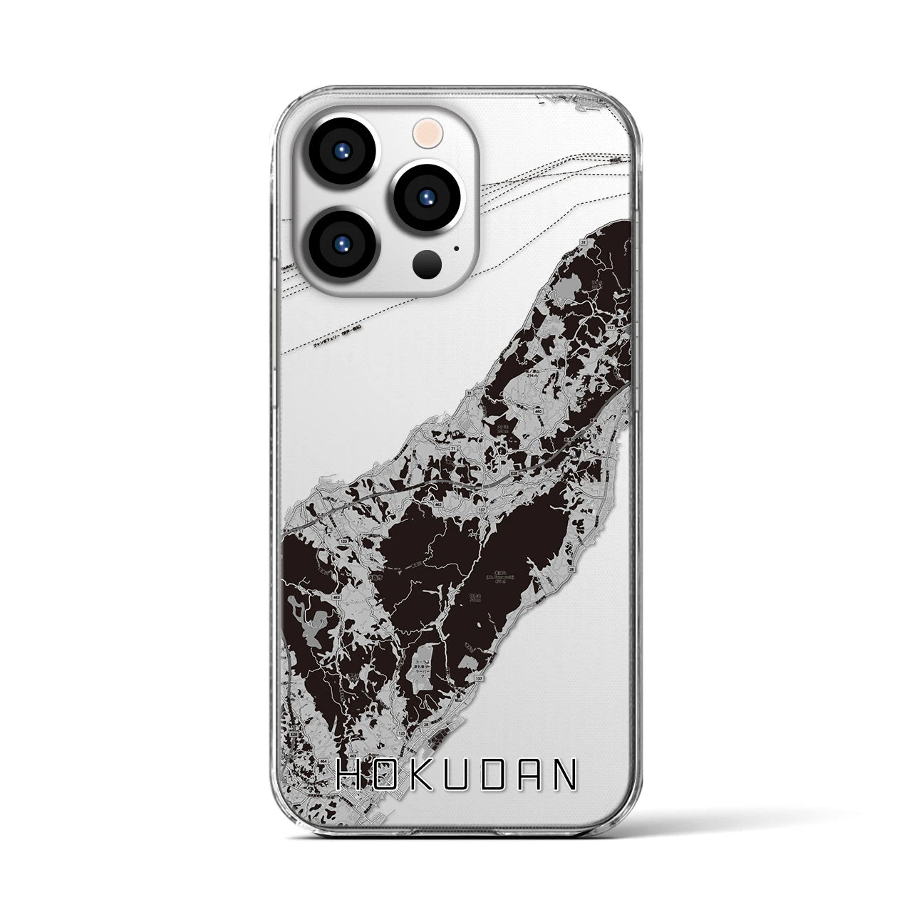 【北淡(兵庫県)】地図柄iPhoneケース(クリアタイプ)