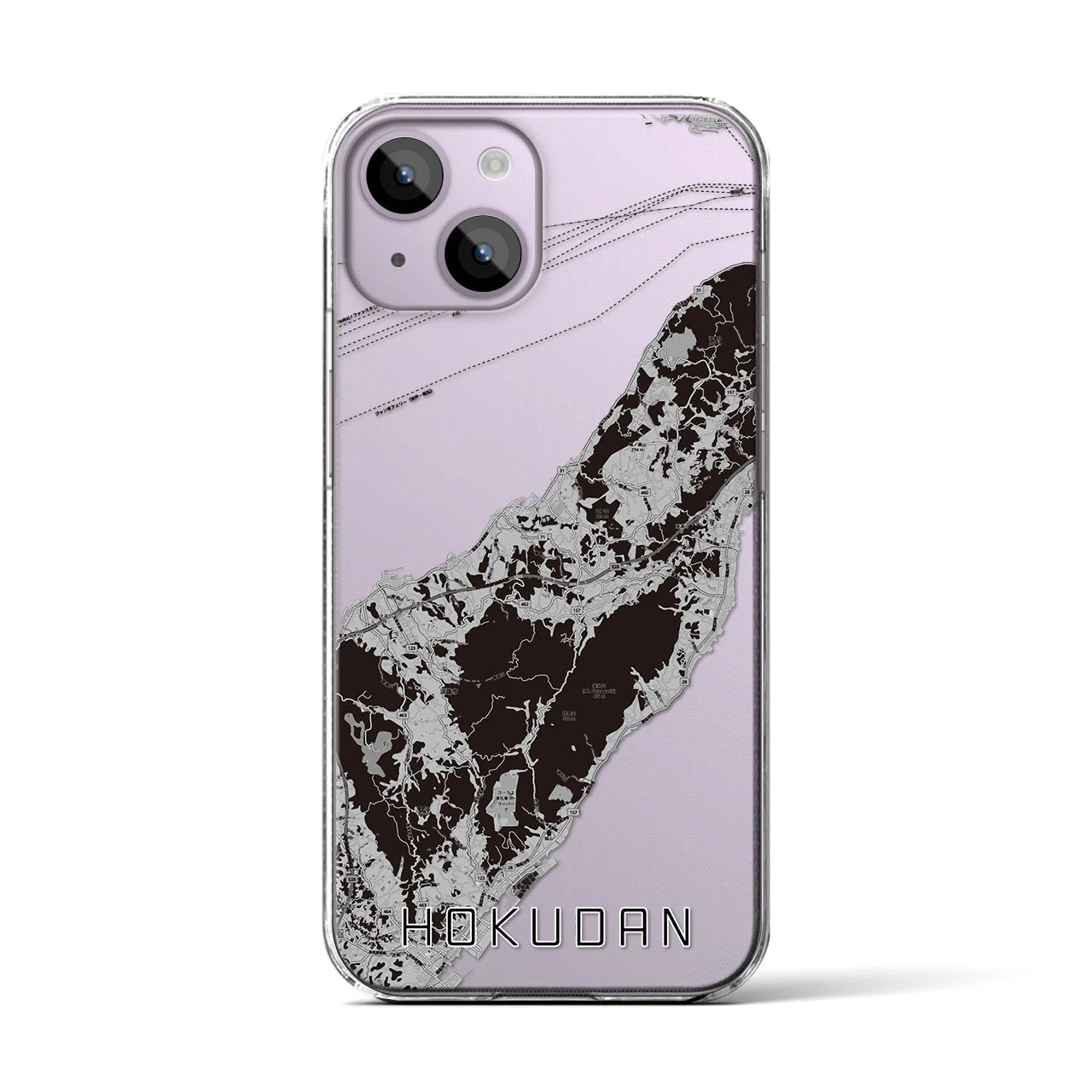 【北淡(兵庫県)】地図柄iPhoneケース(クリアタイプ)