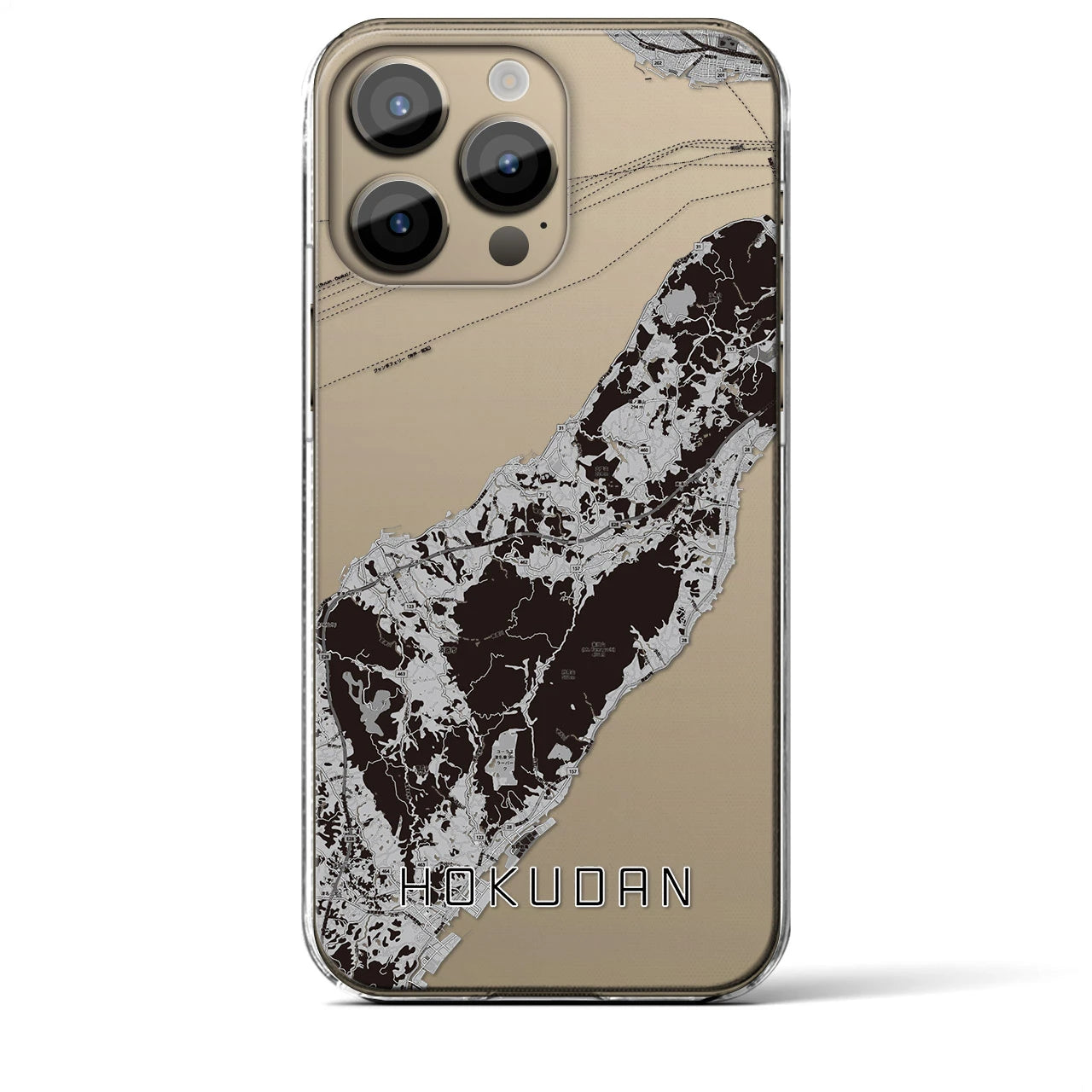 【北淡(兵庫県)】地図柄iPhoneケース(クリアタイプ)