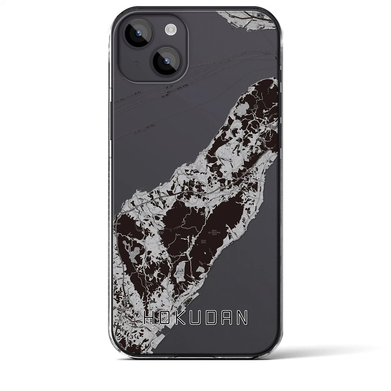 【北淡(兵庫県)】地図柄iPhoneケース(クリアタイプ)