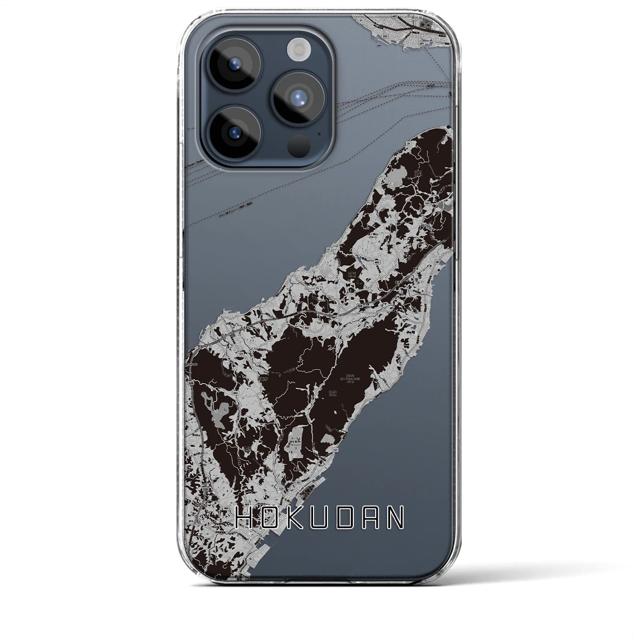 【北淡(兵庫県)】地図柄iPhoneケース(クリアタイプ)