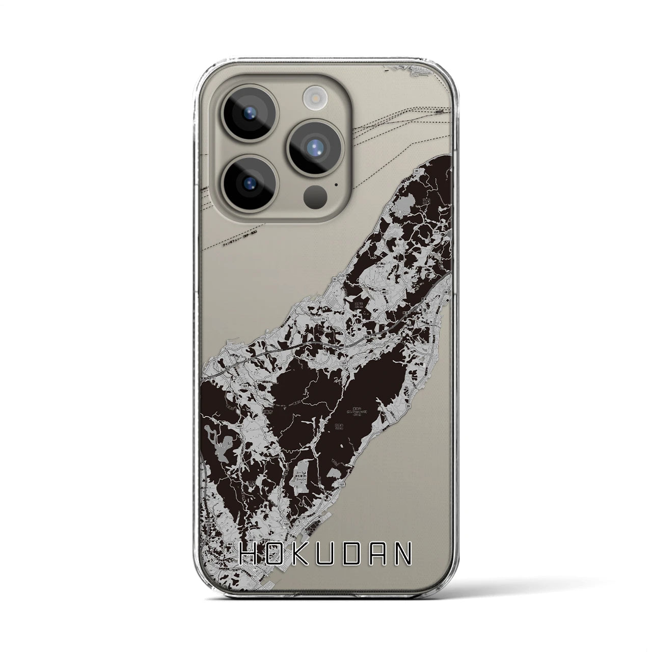 【北淡(兵庫県)】地図柄iPhoneケース(クリアタイプ)