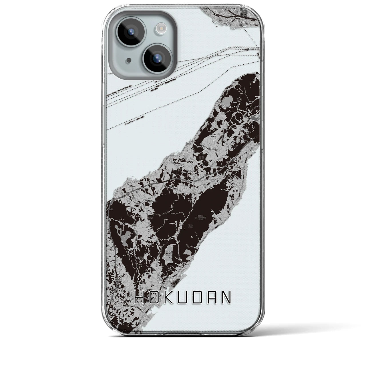 【北淡(兵庫県)】地図柄iPhoneケース(クリアタイプ)