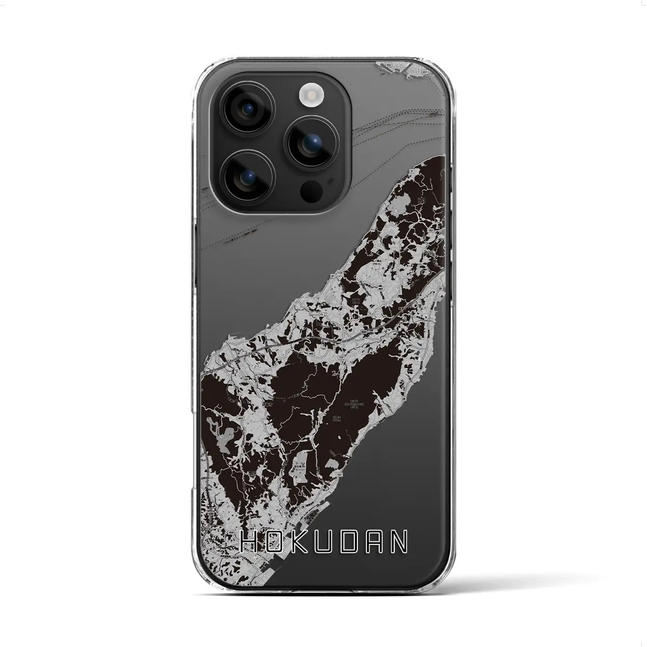 【北淡(兵庫県)】地図柄iPhoneケース(クリアタイプ)