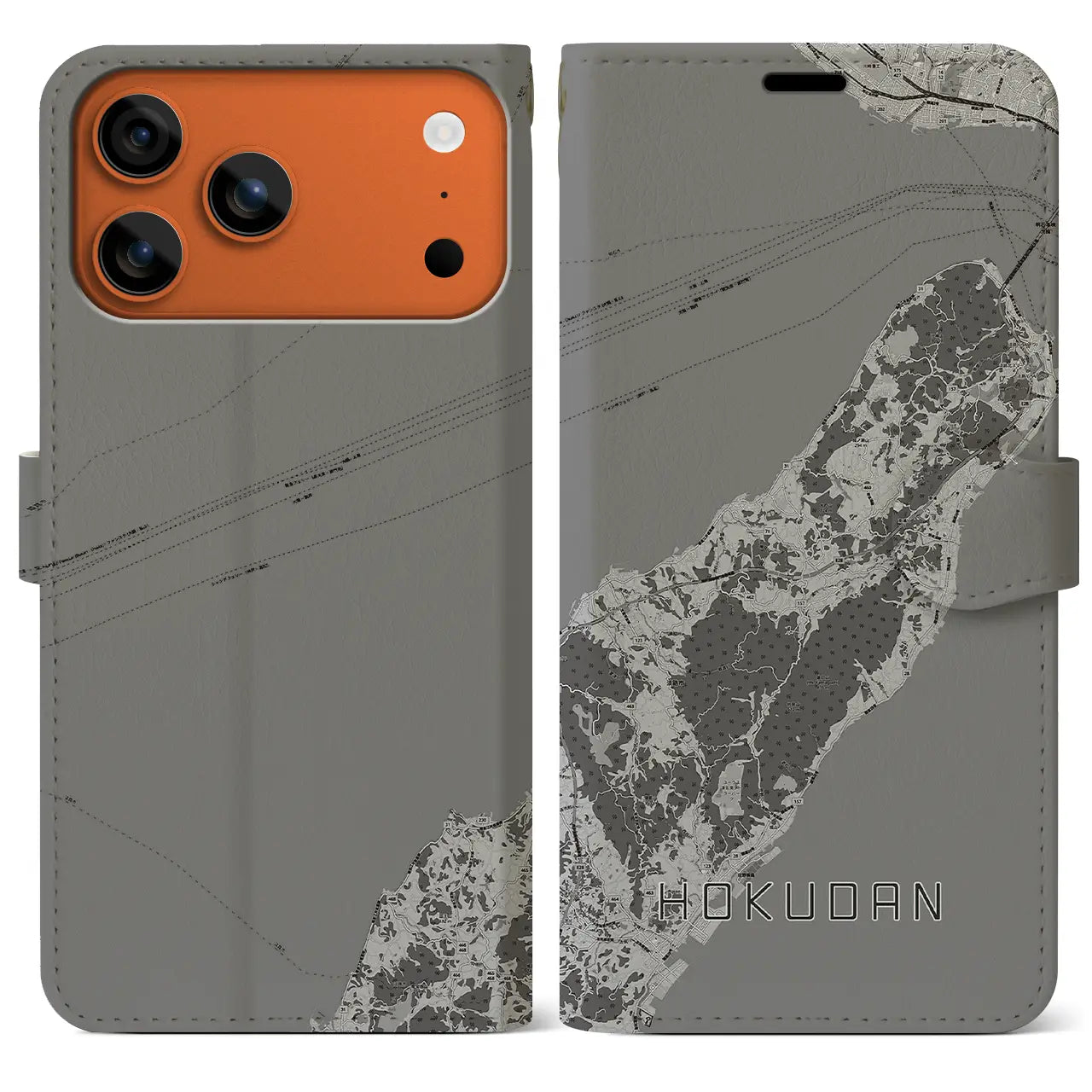 【北淡(兵庫県)】地図柄iPhoneケース(手帳タイプ)