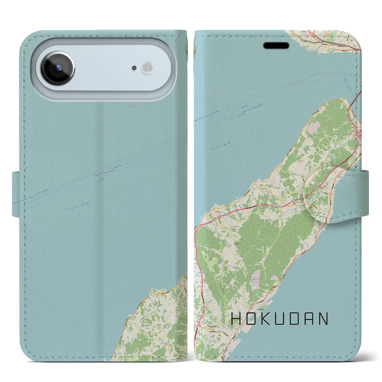 【北淡(兵庫県)】地図柄iPhoneケース(手帳タイプ)