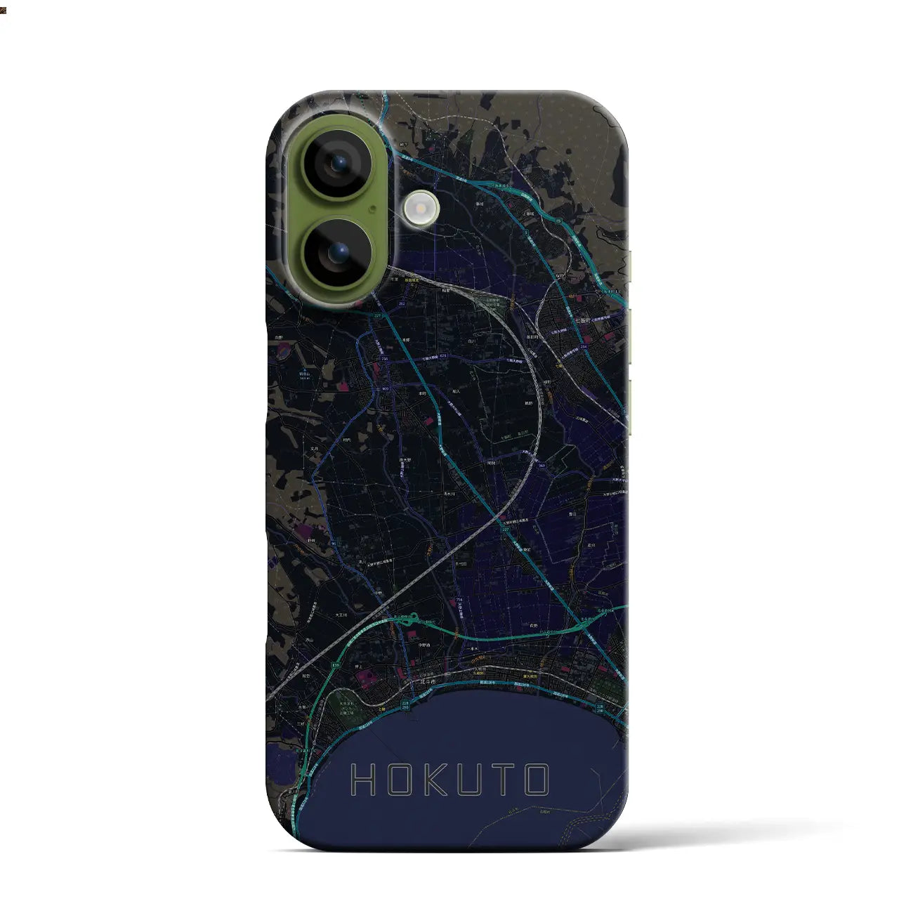 【北斗(北海道)】地図柄iPhoneケース(バックカバータイプ)