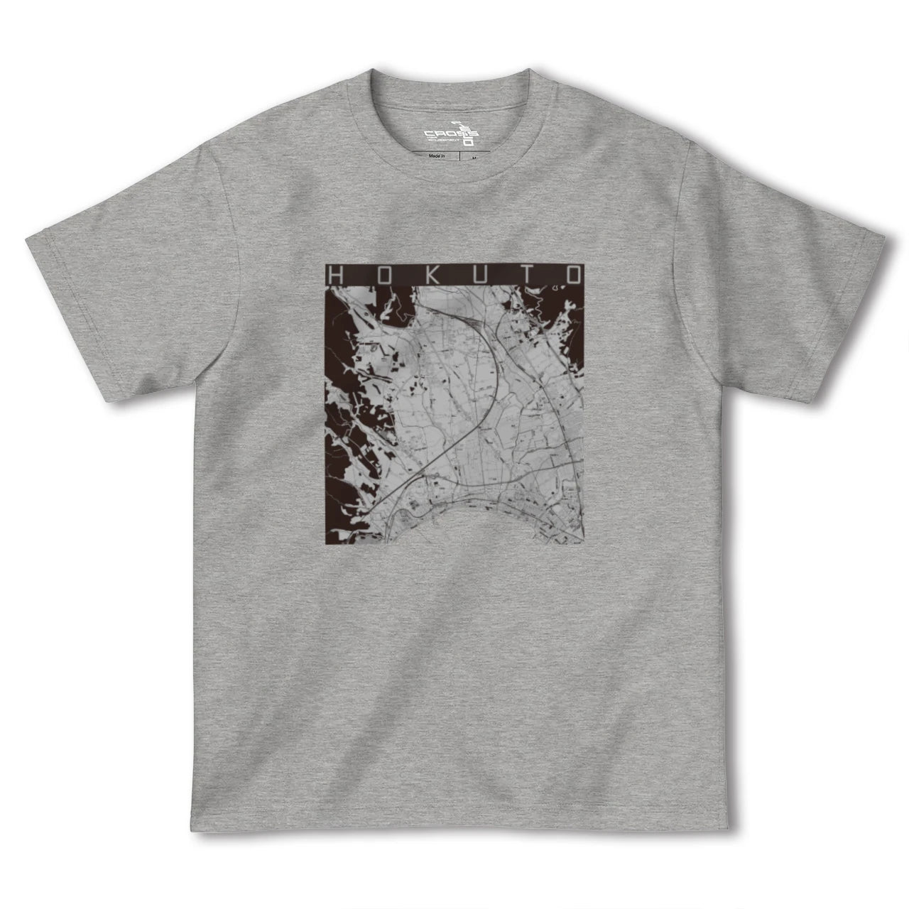 【北斗(北海道)】地図柄ヘビーウェイトTシャツ