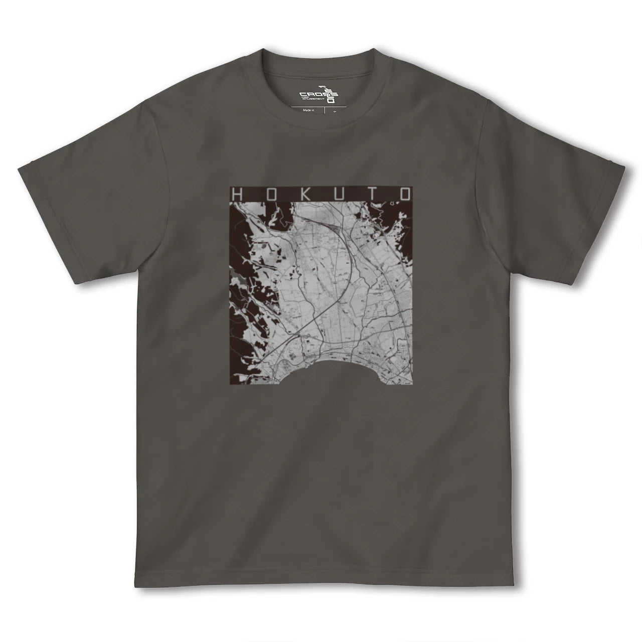 【北斗(北海道)】地図柄ヘビーウェイトTシャツ