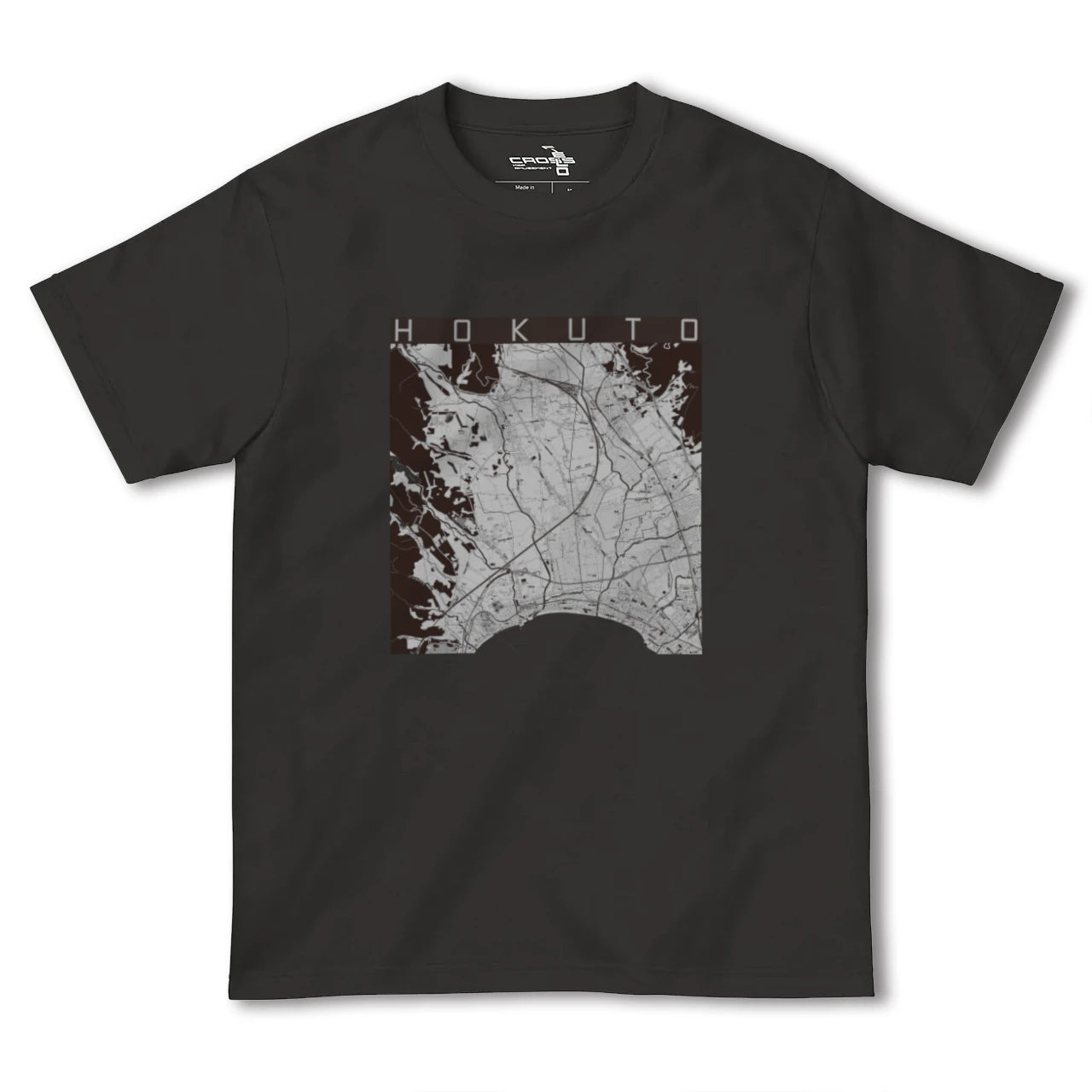 【北斗(北海道)】地図柄ヘビーウェイトTシャツ