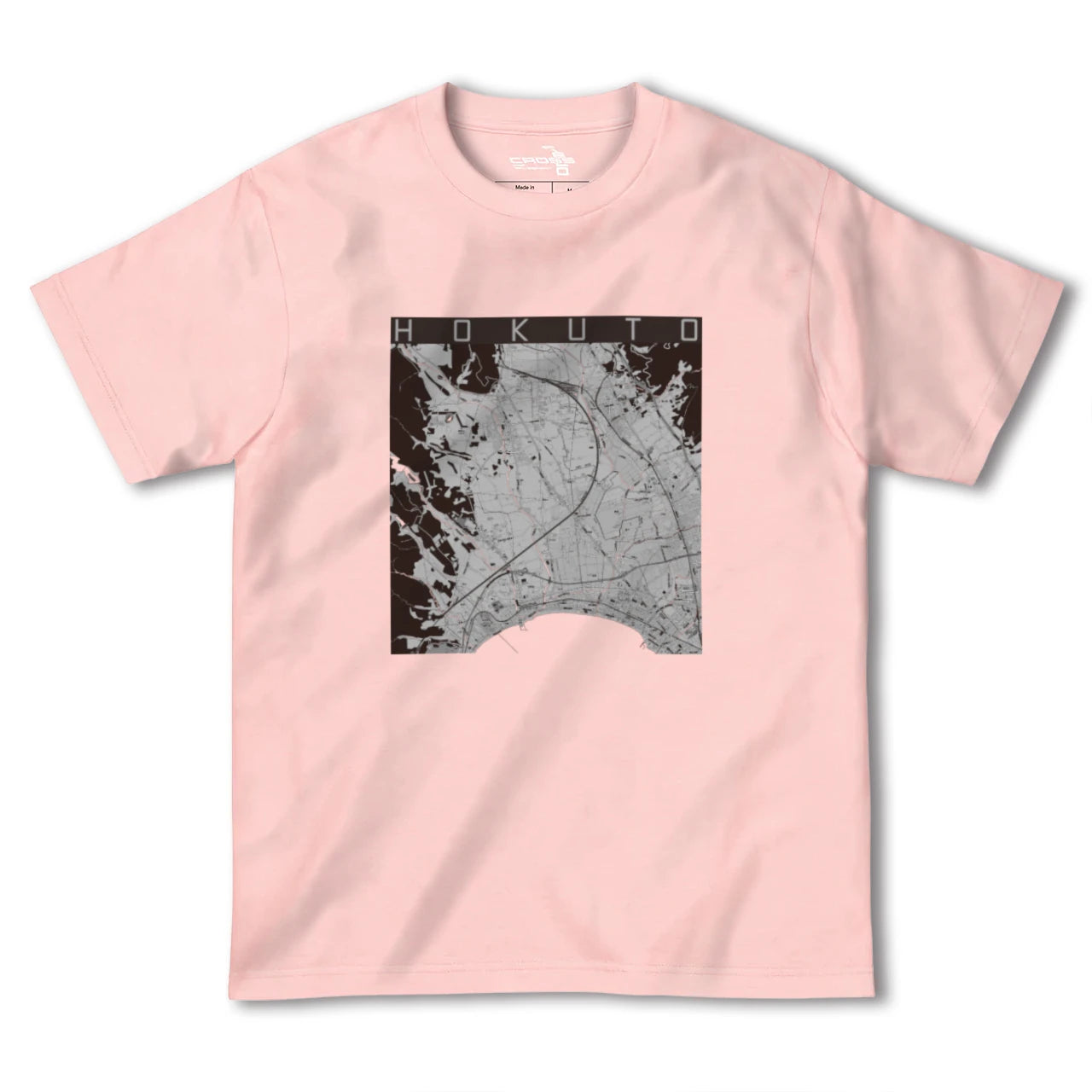 【北斗(北海道)】地図柄ヘビーウェイトTシャツ