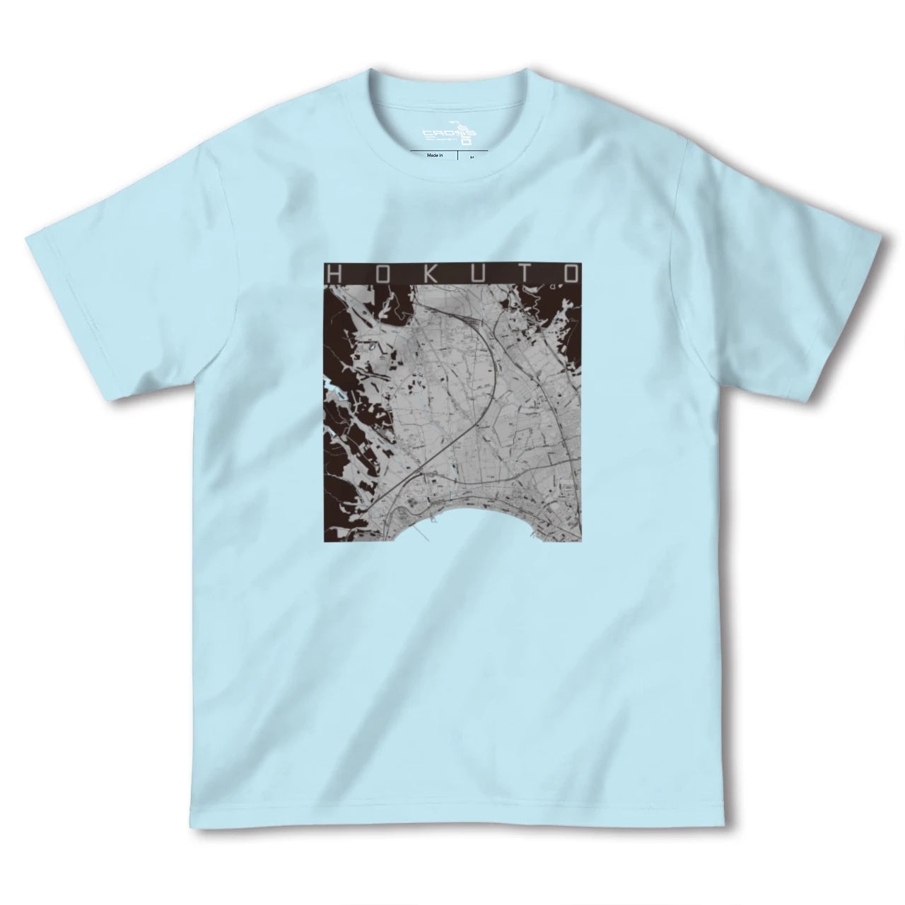 【北斗(北海道)】地図柄ヘビーウェイトTシャツ