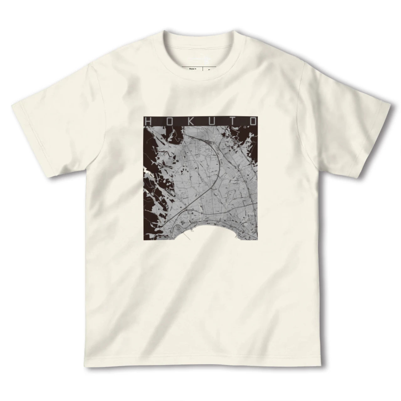 【北斗(北海道)】地図柄ヘビーウェイトTシャツ