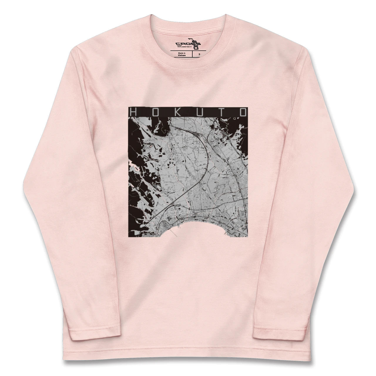【北斗(北海道)】地図柄ロングスリーブTシャツ