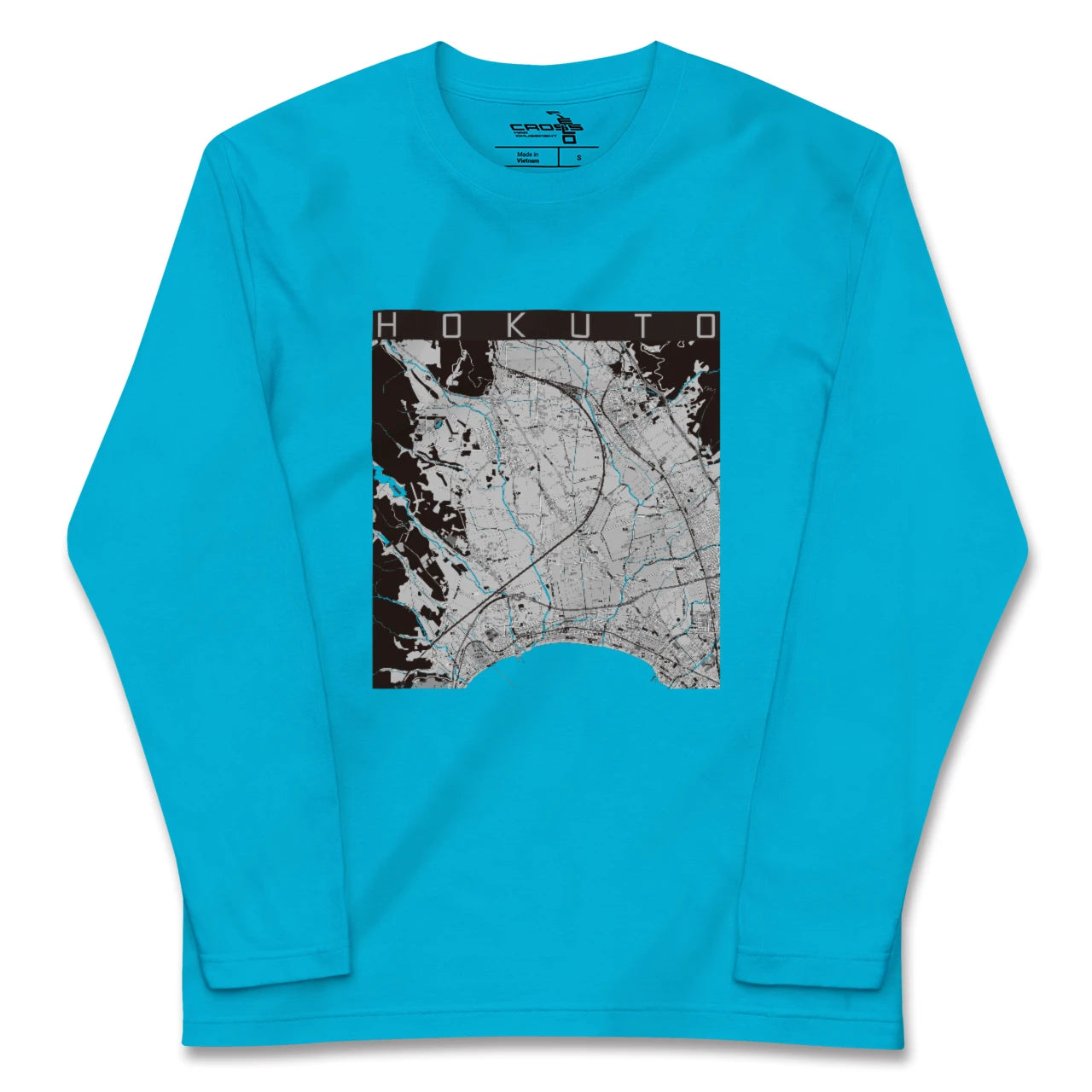 【北斗(北海道)】地図柄ロングスリーブTシャツ