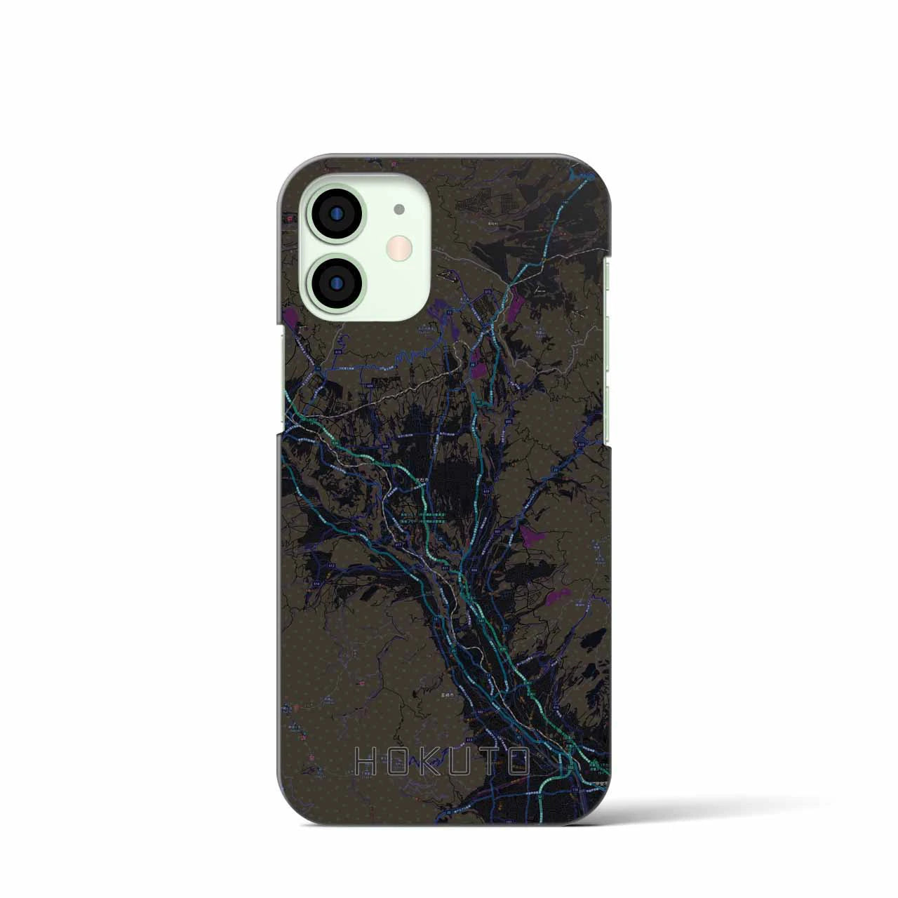 【北杜(山梨県)】地図柄iPhoneケース(バックカバータイプ)