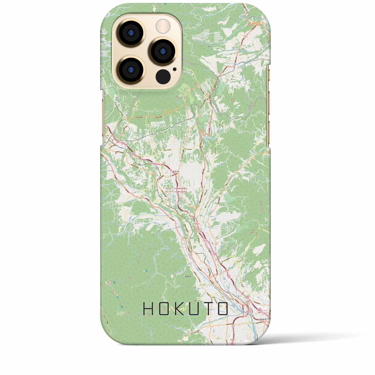 【北杜(山梨県)】地図柄iPhoneケース(バックカバータイプ)