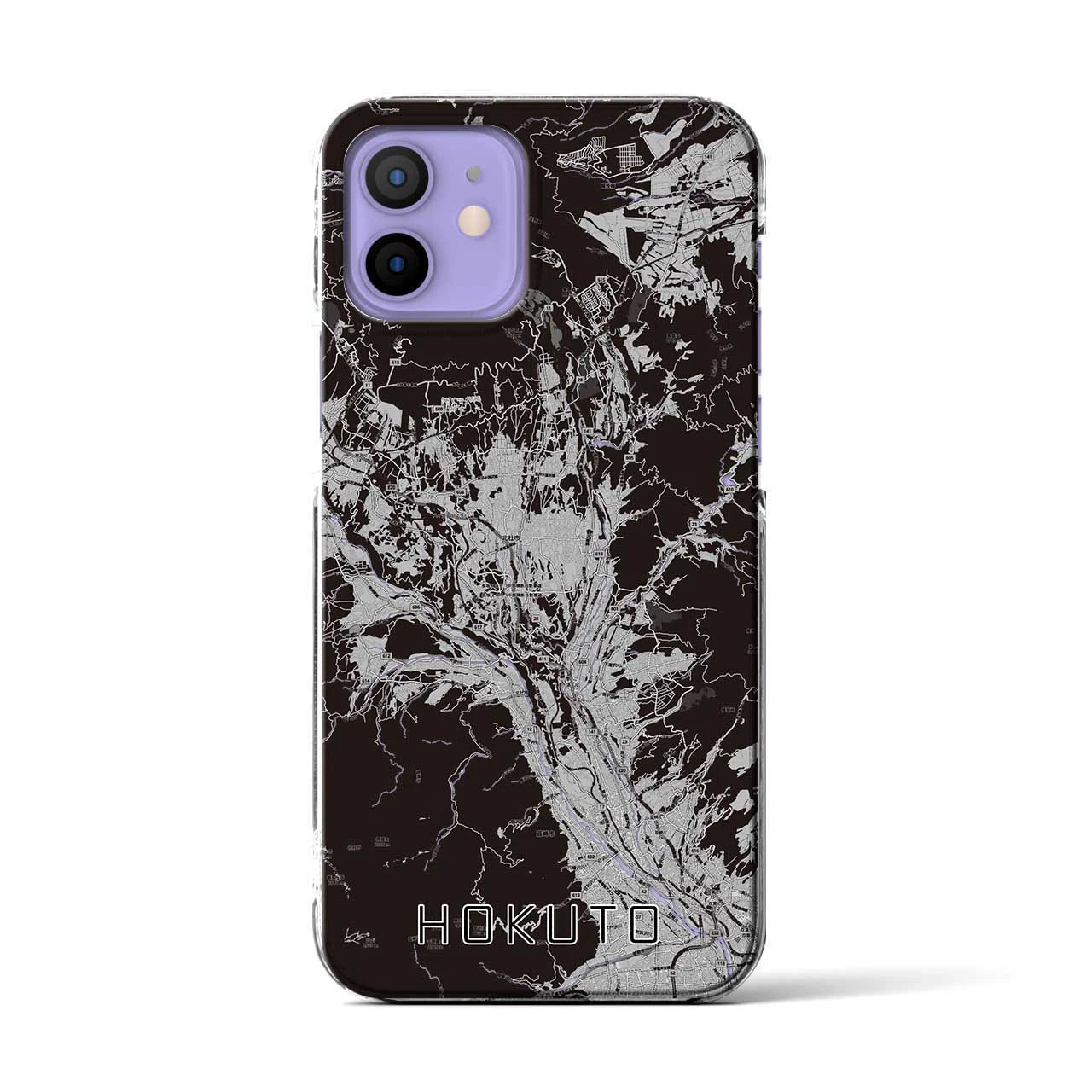 【北杜(山梨県)】地図柄iPhoneケース(クリアタイプ)