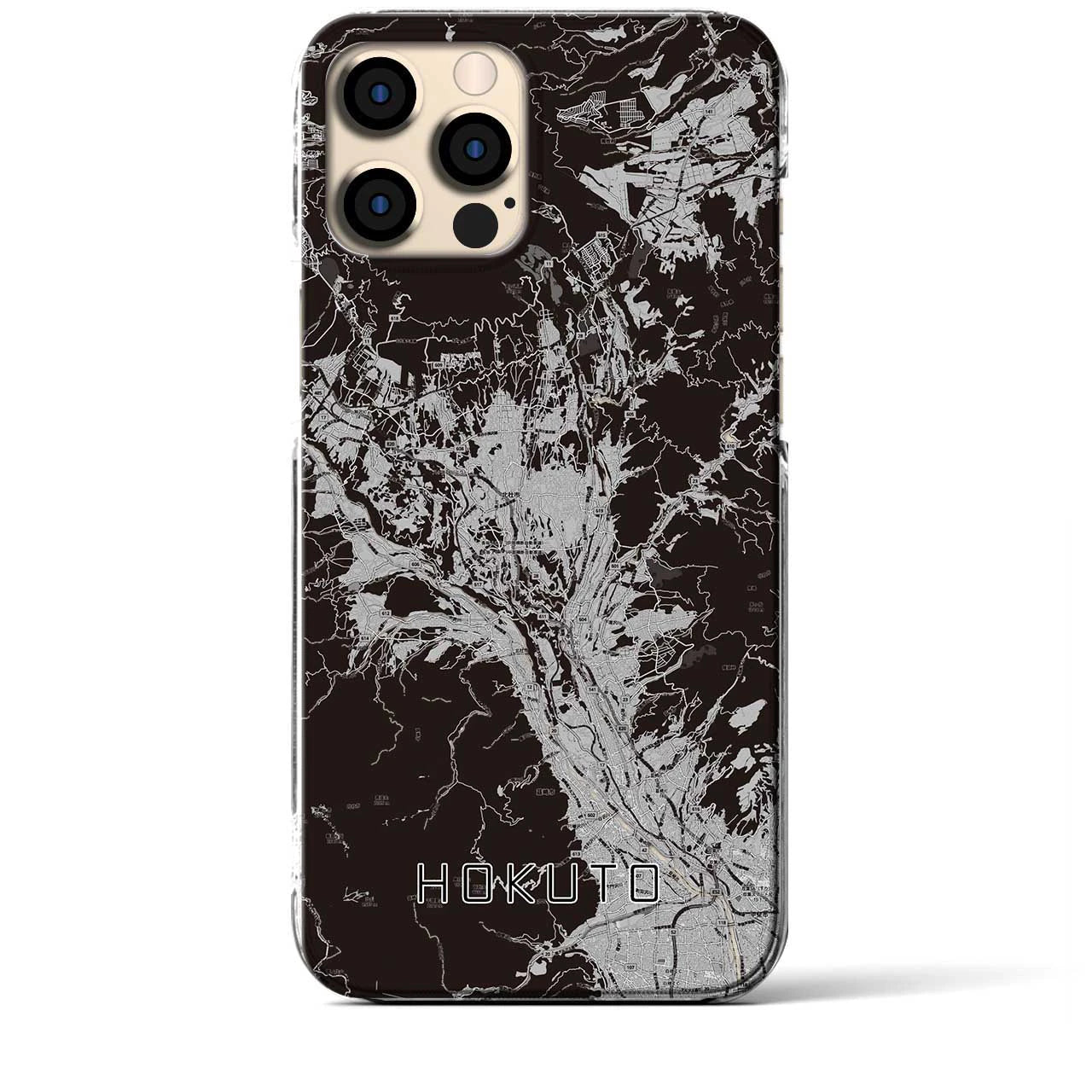 【北杜(山梨県)】地図柄iPhoneケース(クリアタイプ)