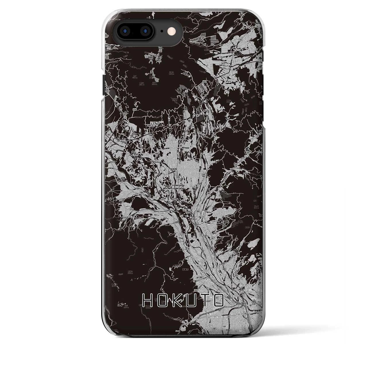 【北杜(山梨県)】地図柄iPhoneケース(クリアタイプ)