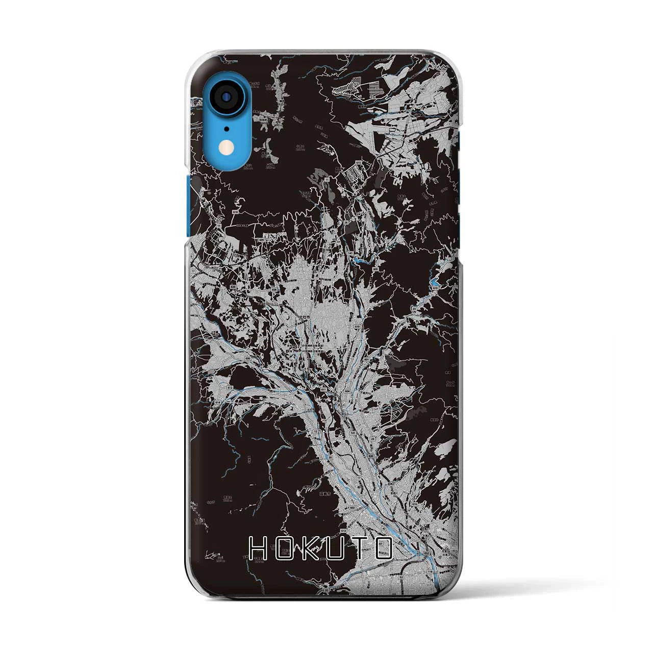 【北杜(山梨県)】地図柄iPhoneケース(クリアタイプ)