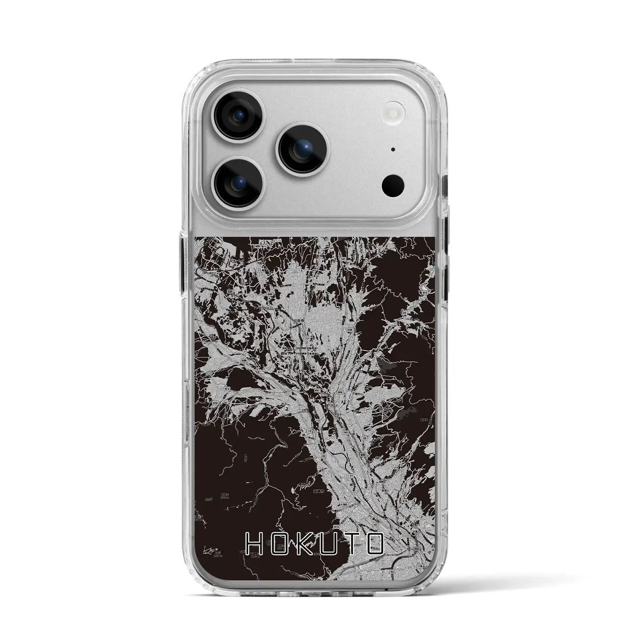 【北杜(山梨県)】地図柄iPhoneケース(MagSafeタイプ)