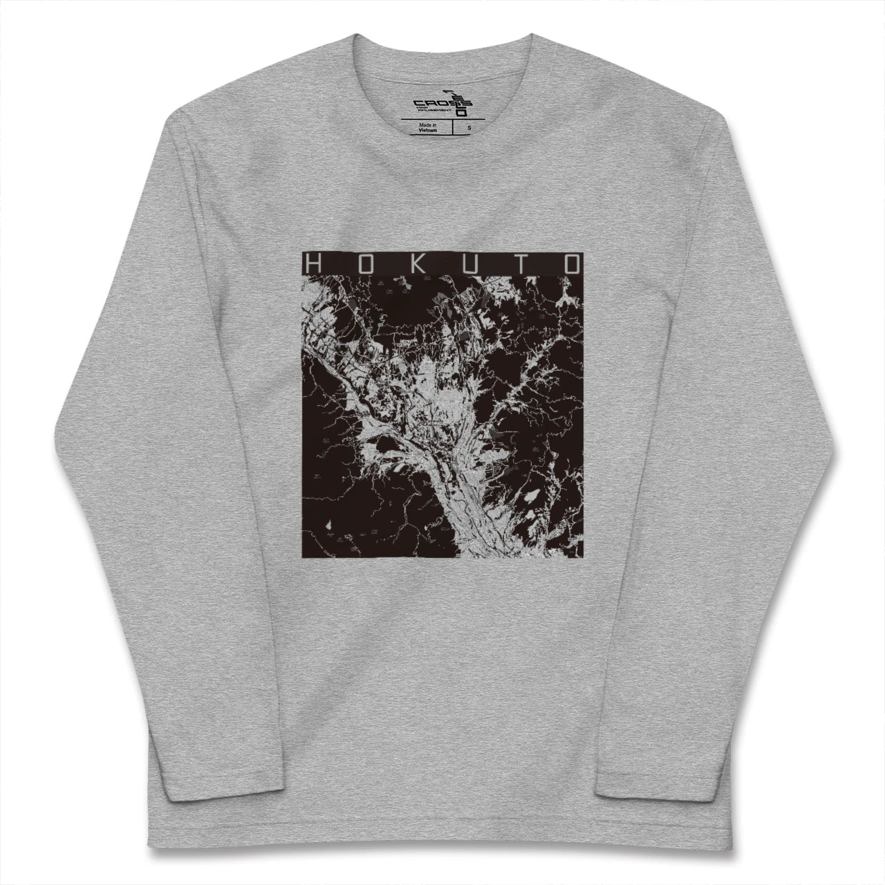 【北杜(山梨県)】地図柄ロングスリーブTシャツ