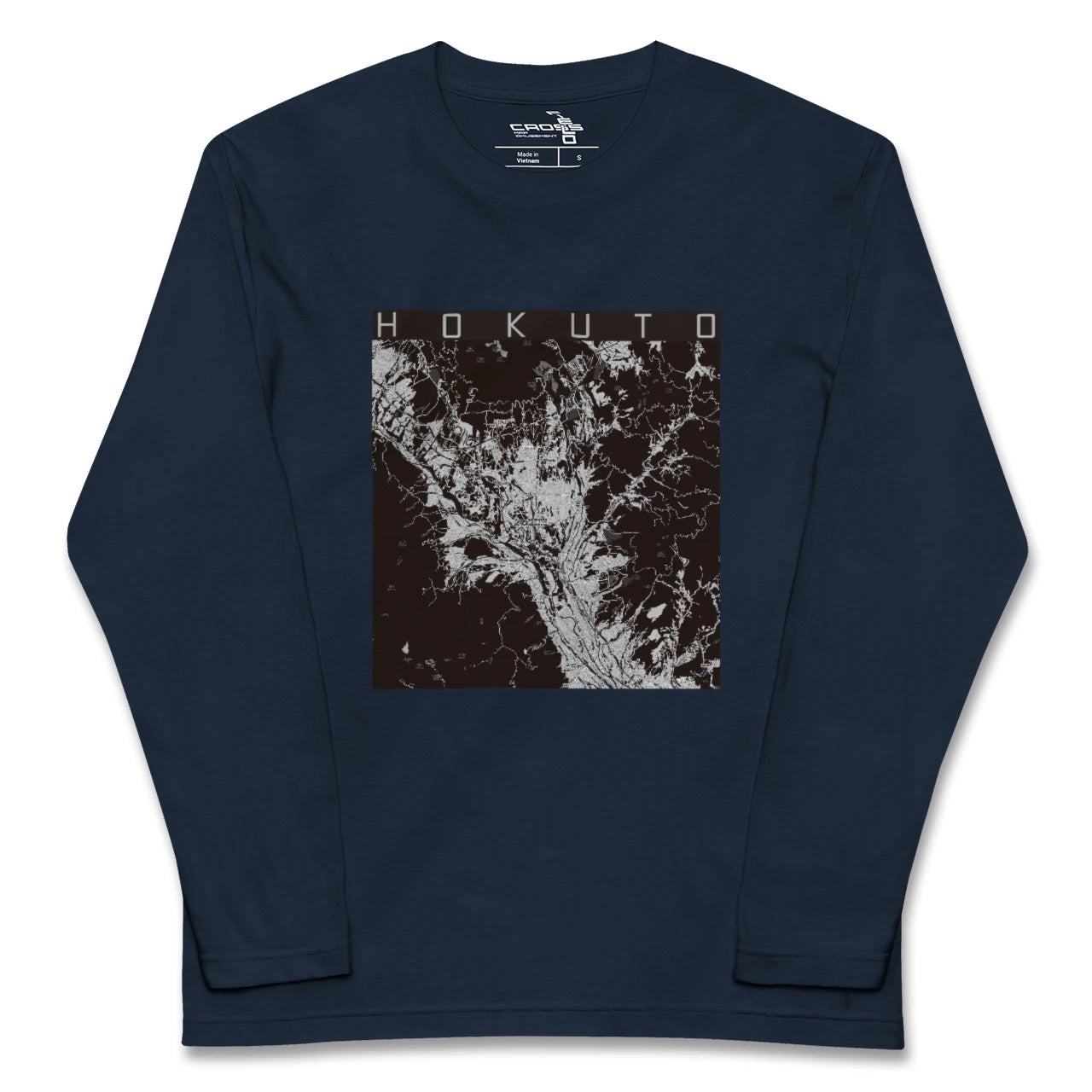 【北杜(山梨県)】地図柄ロングスリーブTシャツ