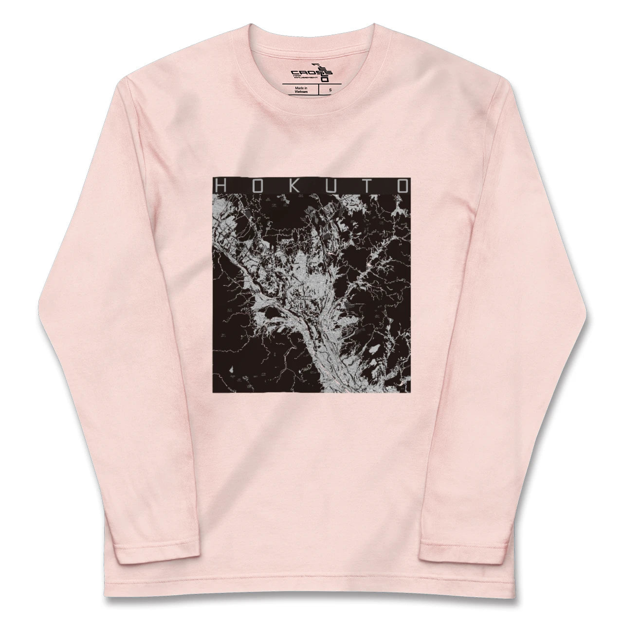 【北杜(山梨県)】地図柄ロングスリーブTシャツ