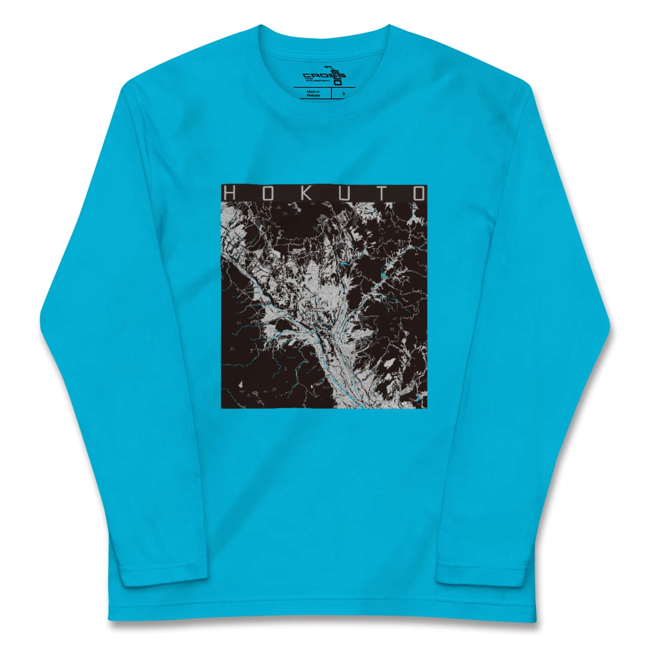 【北杜(山梨県)】地図柄ロングスリーブTシャツ