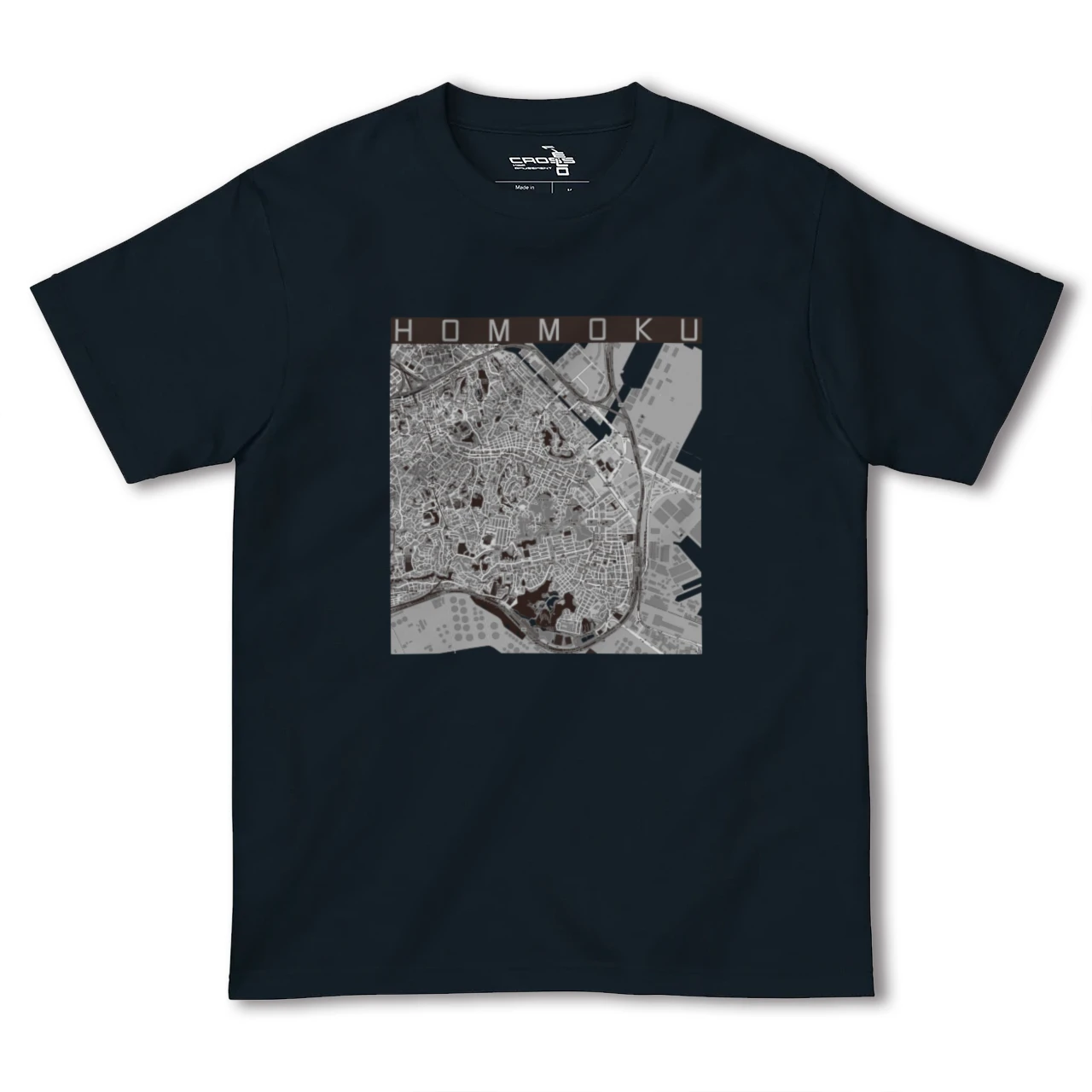 【本牧(神奈川県)】地図柄ヘビーウェイトTシャツ