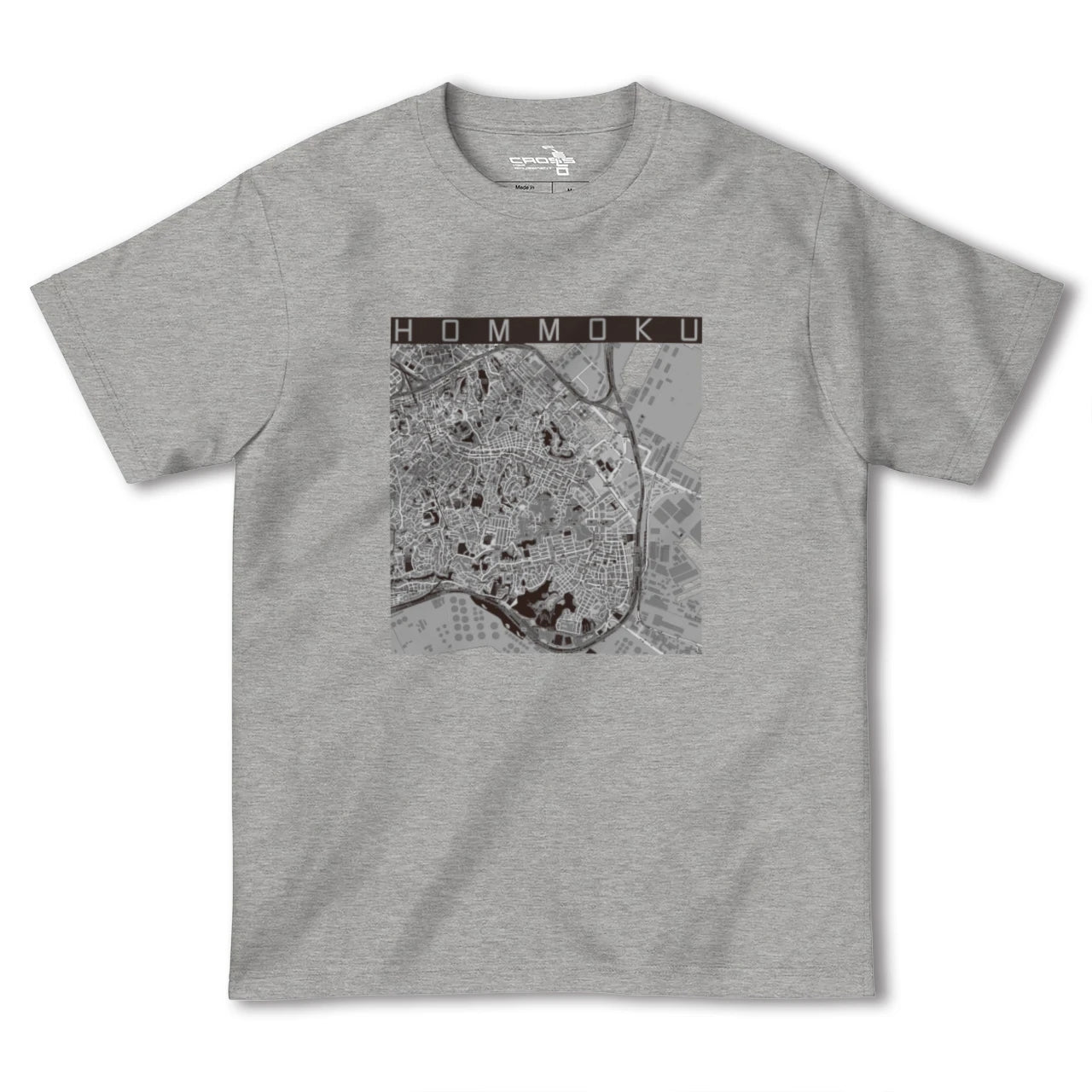 【本牧(神奈川県)】地図柄ヘビーウェイトTシャツ