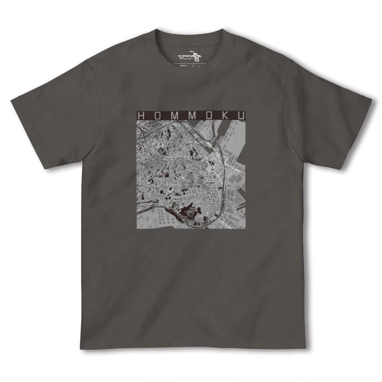 【本牧(神奈川県)】地図柄ヘビーウェイトTシャツ