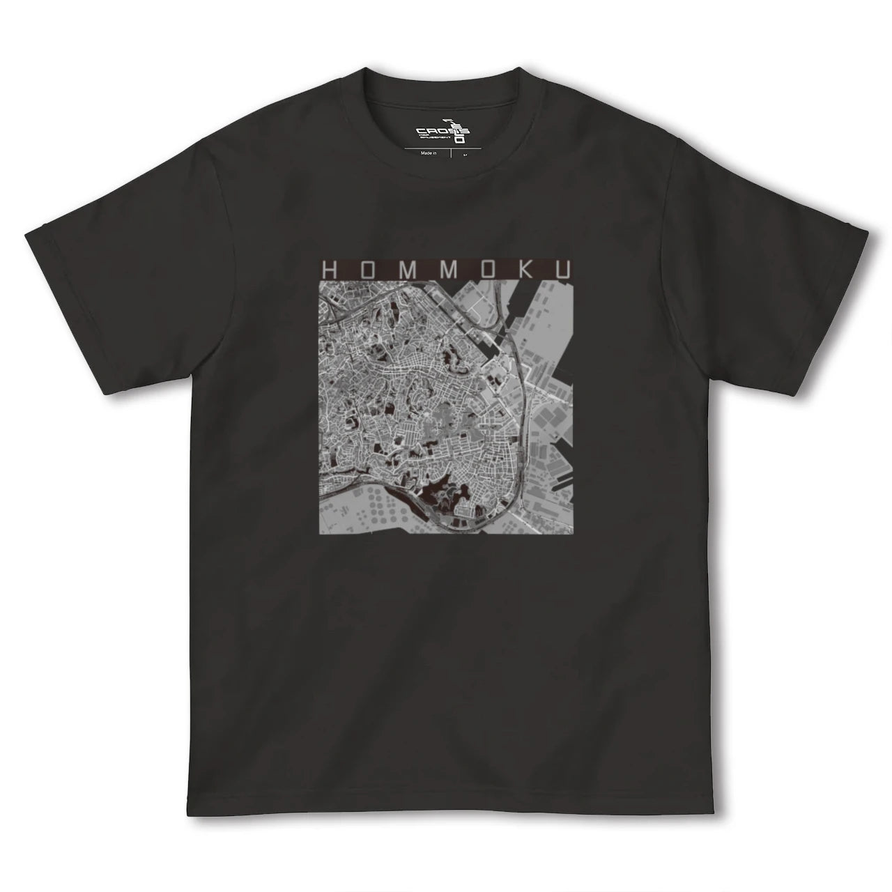 【本牧(神奈川県)】地図柄ヘビーウェイトTシャツ