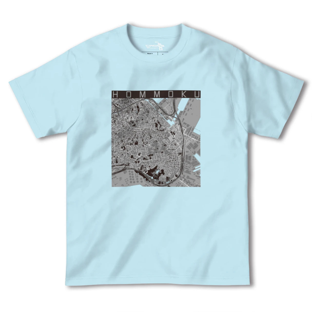 【本牧(神奈川県)】地図柄ヘビーウェイトTシャツ