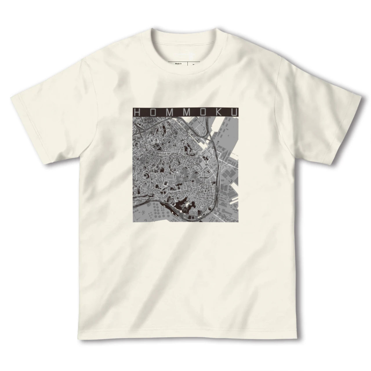 【本牧(神奈川県)】地図柄ヘビーウェイトTシャツ