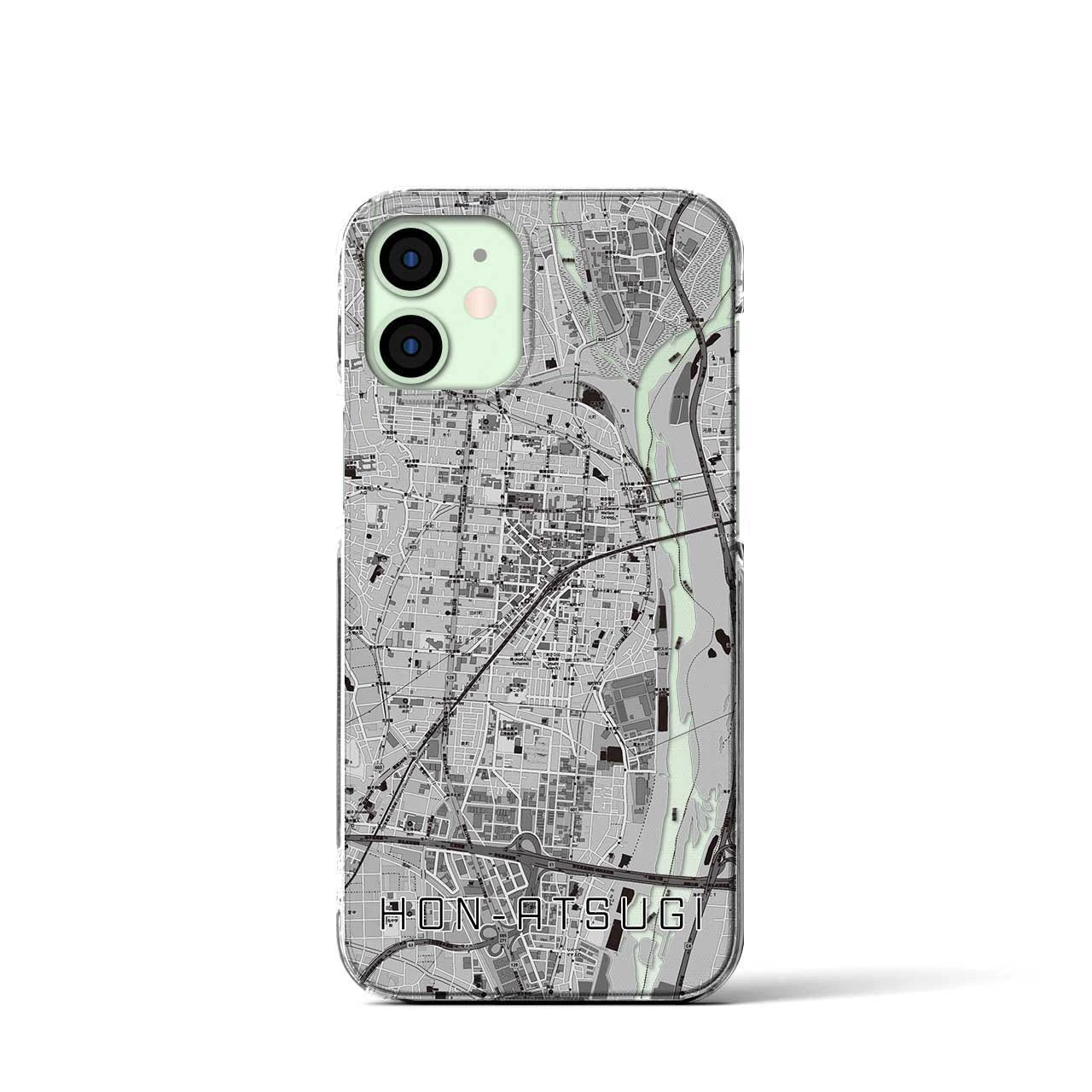 【本厚木(神奈川県)】地図柄iPhoneケース(クリアタイプ)