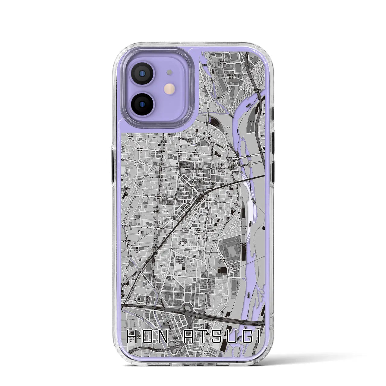 【本厚木(神奈川県)】地図柄iPhoneケース(MagSafeタイプ)