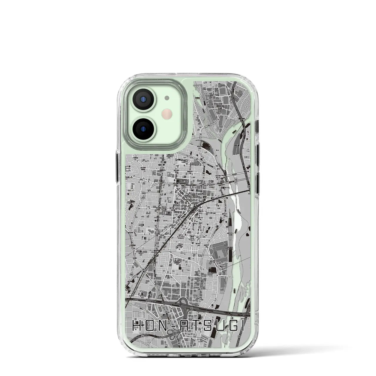 【本厚木(神奈川県)】地図柄iPhoneケース(MagSafeタイプ)