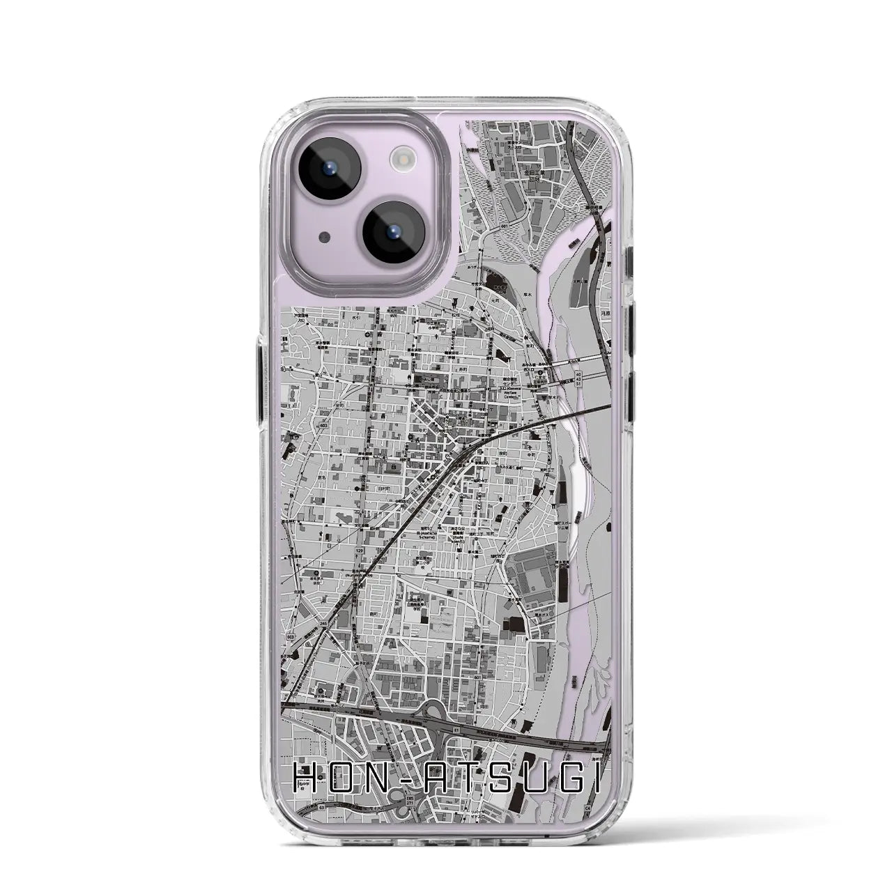 【本厚木(神奈川県)】地図柄iPhoneケース(MagSafeタイプ)
